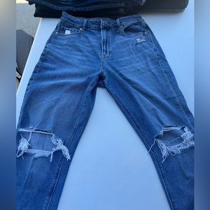 American eagle jeans, straight/wide leg